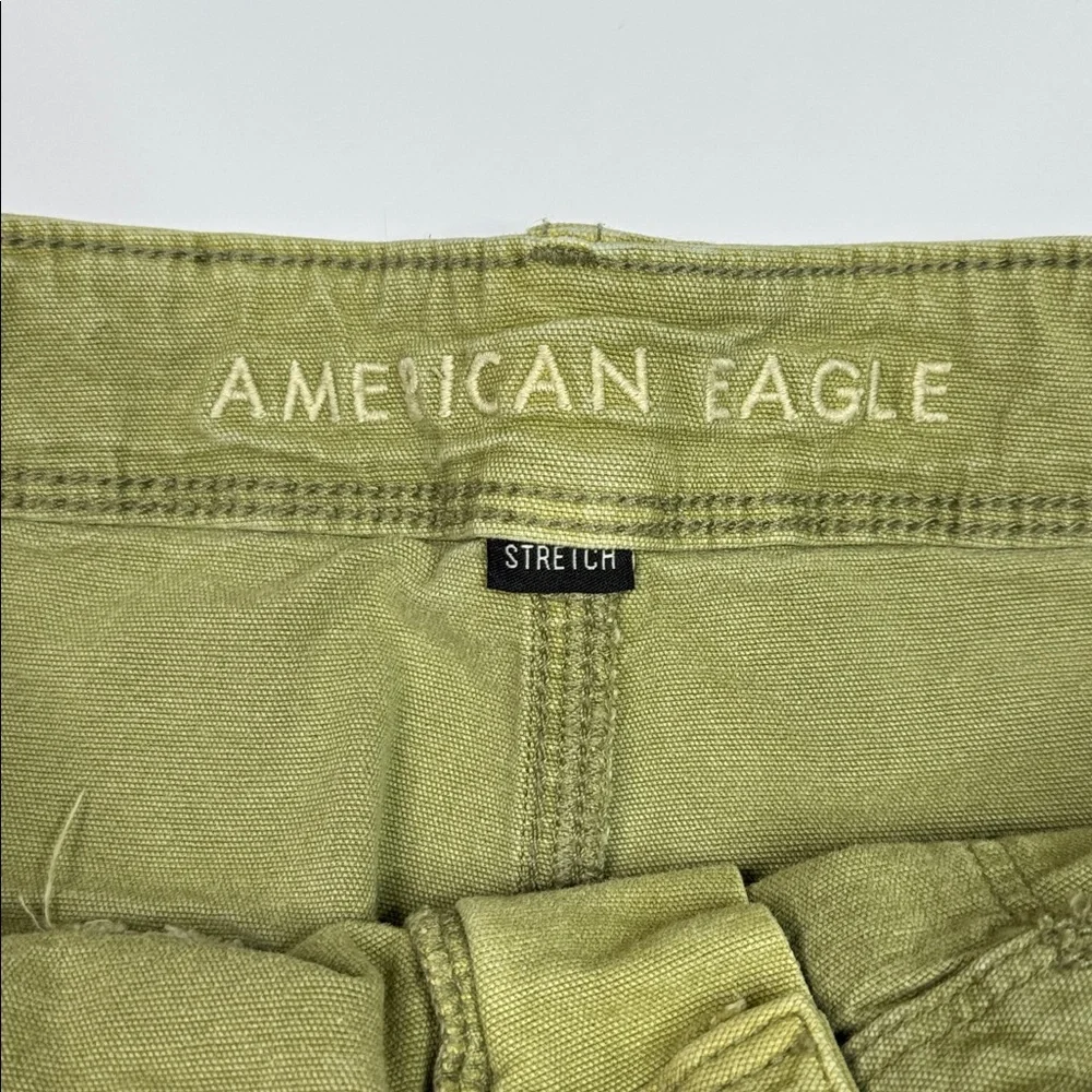 American Eagle Green Highest Rise '90s Boyfriend Shorts Size 12 - Picture 6 of 9